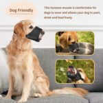Dog Muzzle For Large Medium Small Dogs Mesh Muzzle For Dog To Prevent Biting Chewing Licking Eating Soft Dog Muzzle With Front Opening Design For Drinking Panting - Image 7