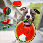 Cotton Rope Watermelon Wrestling Sounding Pet Toy - Image 5