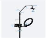 Mobile Phone Tablet Stand Shooting With Fill Light Floor Vertical Folding Rotation - Image 6