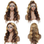 Wig Front Lace P4 27 Real Hair Headgear - Image 4