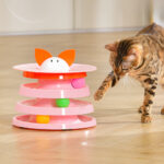 Rotating Four-layer Cat Plate, Interactive Educational Toy  Multicolor To Relieve Boredom - Image 7