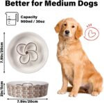 Ceramic Slow Feeder Dog Bowl Slow Feeder Dog Bowl For Medium Large Anti-Choking Slow Eating Dog Bowl Non Slip Dog Bowl Slow Feeder - Image 2