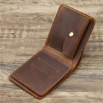 Men's Wallet Leather Wallet Retro Rough Tri-fold First Layer Cowhide - Image 4