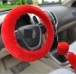 Winter Wool Car Cover Plush Steering Wheel Cover - Image 6