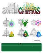Christmas Tree Bell Christmas Snowflake Pendant Silicone Mold - Image 7