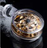 Pressurized Nozzle Turbo Shower Head One-Key Stop Water Saving High Pressure Shower Head Magic Water Line Bathroom Accessor - Image 6