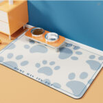 Dogs And Cats Eating Mat Anti-overflow Waterproof Easy To Clean Pet Water-absorbing Quick-drying Meal Diatom Mat - Image 2