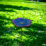 Ground Metal Flower With Sheep Hook Bird Feeder - Image 6