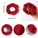 Women Hair Scrunchies Vintage Velvet Solid Color Hair Band For Girls Ponytail Holder Rubber Bands Hair Ties Accessories - Image 2