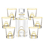 Crystal Glass Whiskey Wine Set Suit Creative Gold - Image 2
