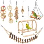 Parrot Bite Toy Small And Medium Bird Log Swing Ring Bell String - Image 4