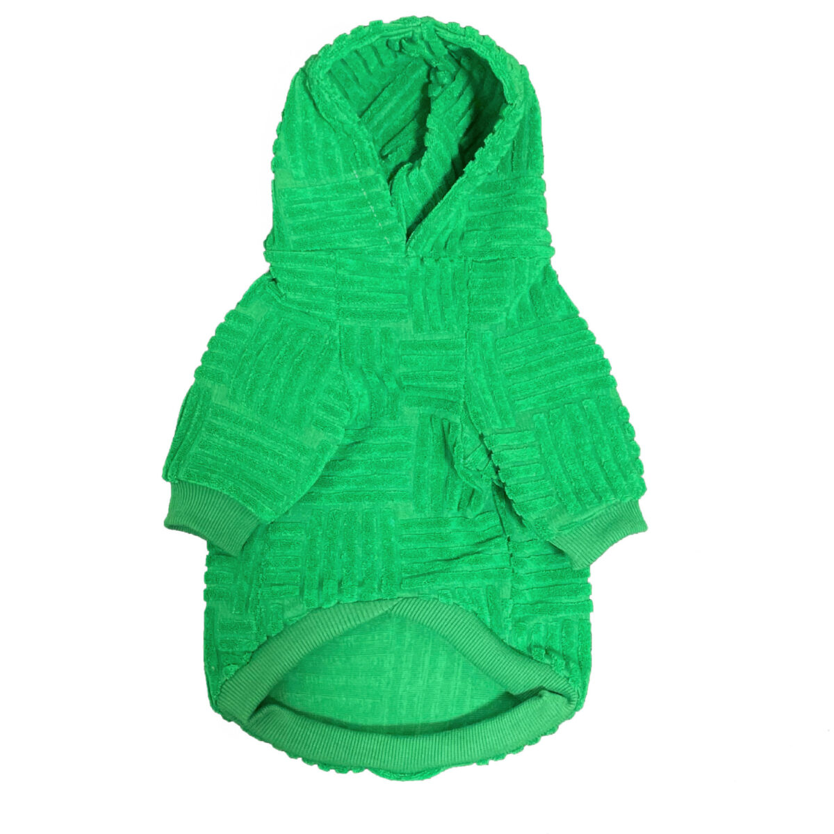 Pet Clothes Green Terry Sweater Hoodie Fashion - Image 2