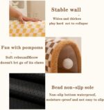 Funny Plush Plaid Cat Tunnel Cat Bed Cat Tunnel Bed With Central Mat Plush Plaid Tunnel Cat Bed Zipper Cat Tunnel For Indoor Cats - Image 4