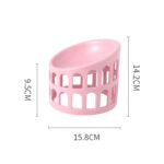 Ceramic High-foot Oblique Neck Pet Bowl - Image 6