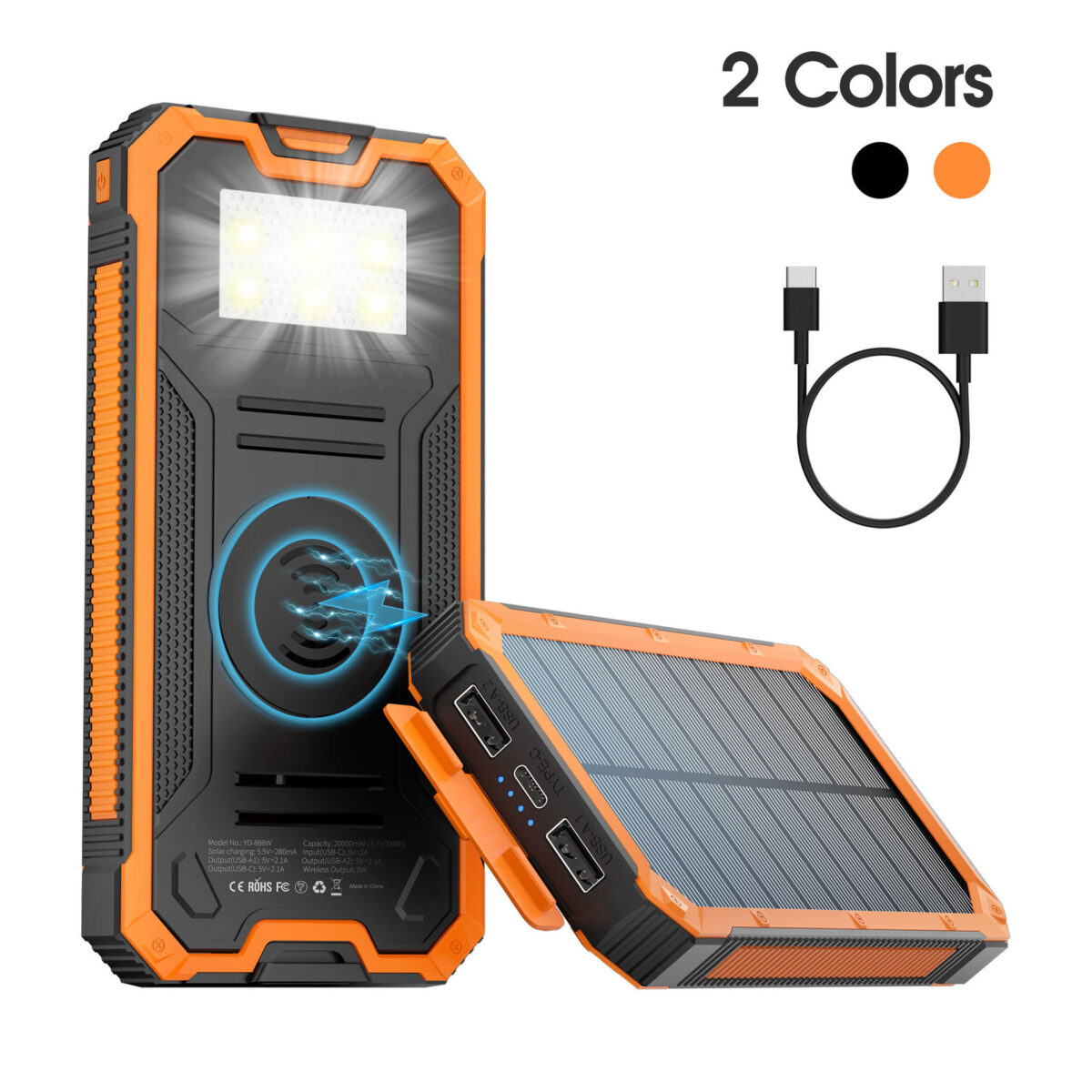 Outdoor Waterproof Wireless Charger Solar Charging Unit - Image 5