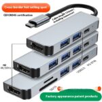 Portable Notebook And Tablet Computer Six In One Expansion Dock - Image 2