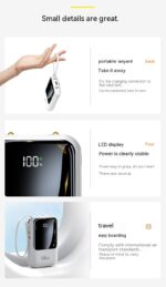 With Cable Power Bank 66W Bidirectional Super Fast Charge - Image 9