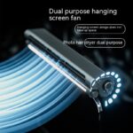 Bladeless Fan Lighting Lamp Laptop Clip Screen Hanging Screen Fan - Image 7