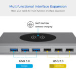 15-in-1 type-c docking station 10w wireless charging - Image 5