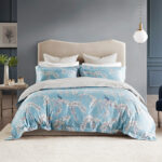 Four-piece set of long-staple cotton satin printed bedding - Image 4