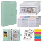 Macaron Loose-leaf Leather Notebook With Zipper Wallet Bill Storage Bag - Image 2