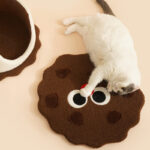 Nest Shaped Like A Sandwich Cookie For Cat Closed House For Sleeping Cold Proof For Autumn And Winter - Image 3