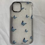 Compatible With Blue Butterfly Transparent Phone Case - Image 2