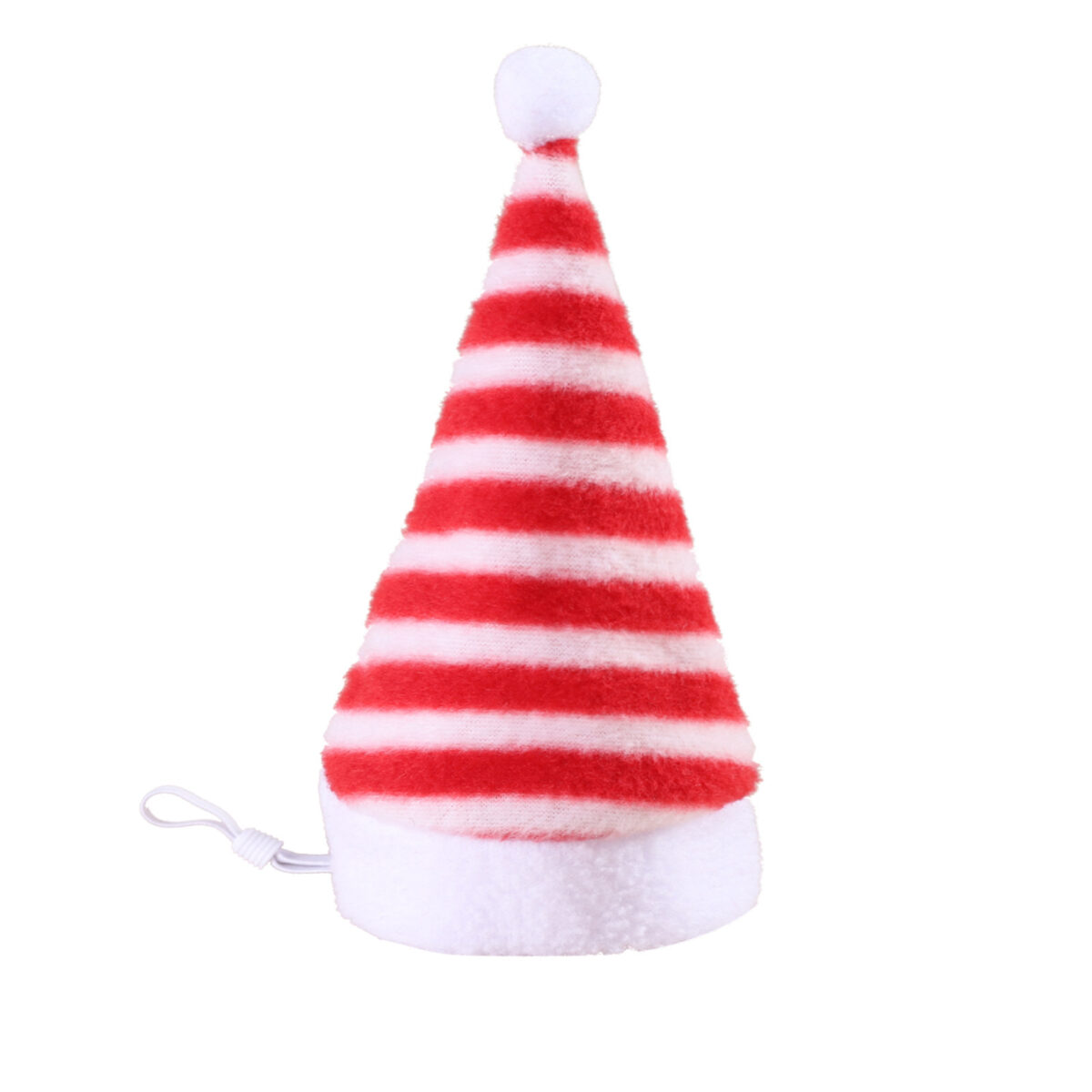 Multicolor Pet Christmas Hat Stripes - Image 8