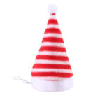 Multicolor Pet Christmas Hat Stripes - Image 8