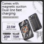 With Cable Magnetic Suction Wireless Charger Large Capacity Portable Power - Image 3