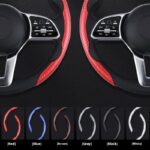 Steering Wheel Cover Sweat-absorbent Suede Carbon Fiber Pattern Protective Cover - Image 2
