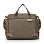 Multi-compartment Canvas Fashion Men's Shoulder Bag - Image 4