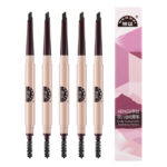 Makeup Color Rendering Double Head Extremely Thin Waterproof And Sweat-proof Eyebrow Pencil - Image 4