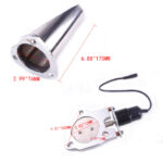 Modified Tail Throat Of Automobile Exhaust Pipe Can Be Remote Controlled Half Set Of Controller - Image 4