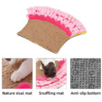 Natural Jute Puzzle Sniff Food Cat Mat Blanket - Image 6