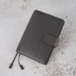 Leather Notebook Lychee Pattern Head Layer Cowhide A6 Loose-Leaf Diary - Image 9