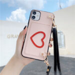 Mobile Phone Shell Love Coin Purse Leather Diagonal Rope  Protective Cover - Image 7