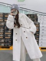 Artificial Mink Fur Fur And Leather Overcoat Female Long Thickened - Image 3