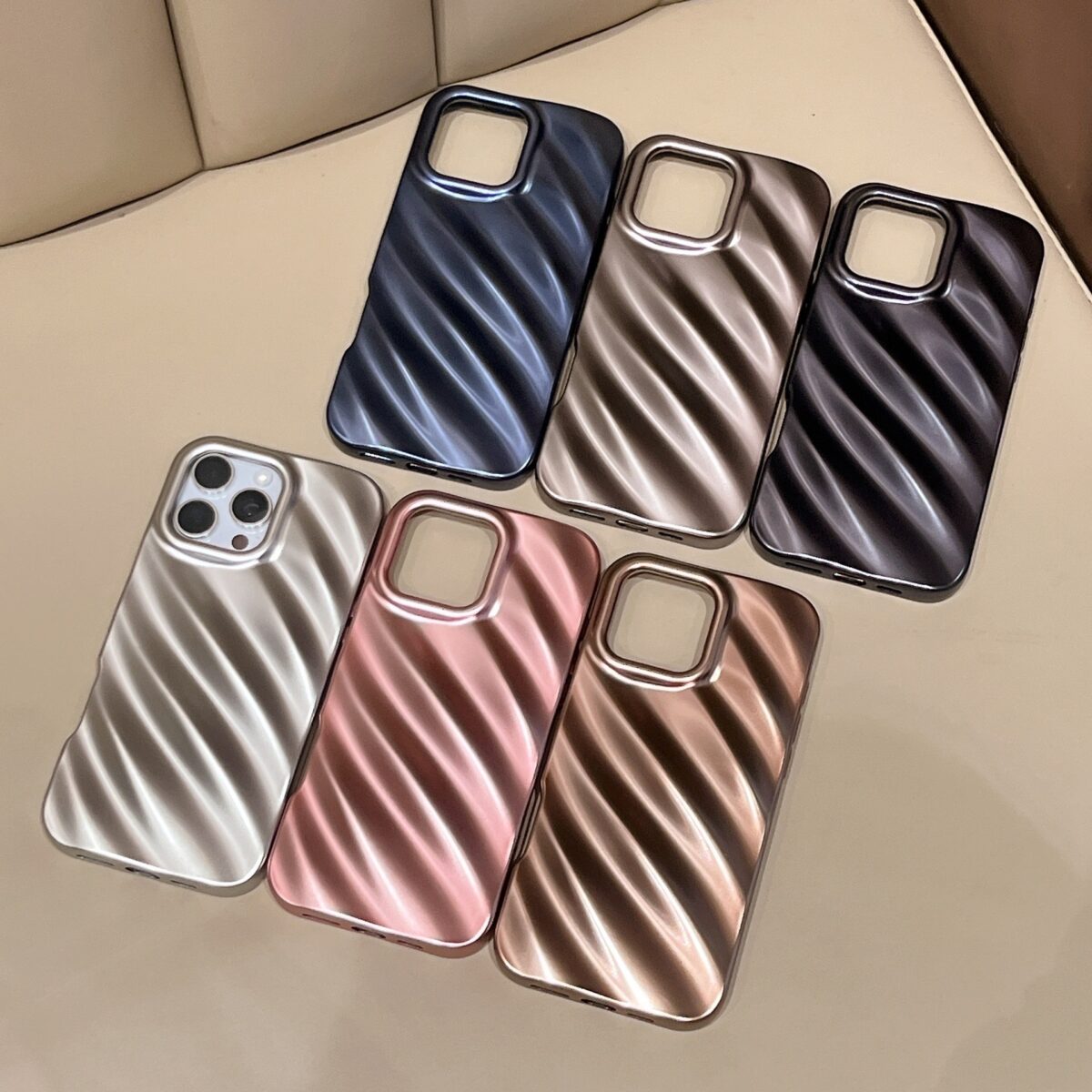 Matte Plating Shell Water Ripple Applicable Mobile Phone Soft Case - Image 2