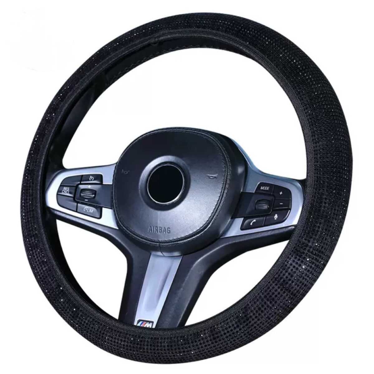 Full Diamond Elastic Car Steering Wheel Cover Without Inner Ring - Image 5