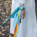 Silk Headband Scarf Detachable Single Wear Romantic French Style - Image 3