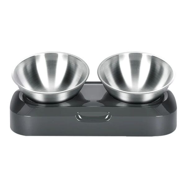Easy To Clean Stainless Steel Cat Bowl Dog Food And Water Bowls With Stand Metal Cats Dogs Double Single Pet Feeding Feeder Bowl