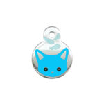 Pet Dog Brand Cute Cartoon Cat And Fish Printed Cat Necklace Pendant Alloy Dog Collar Ornament Pendant - Image 9