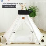 Pet Tent Cat House Removable And Washable Kennel Cat Villa Semi-enclosed Insulation Cat Nest Foldable Cat Tents - Image 3