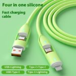 Four-in-one Silicone Fast Charge Data Cable - Image 4