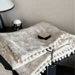 Fleece Blanket Light Luxury Ins Crepe Cotton Multi-functional Small Blanket Office Nap Blanket Shawl Cover Blanket - Image 3
