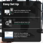 Usb Wireless Network Card Computer Wifi Receiver - Image 2