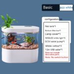 Aquarium Ecological Landscape Desktop Self-circulation Mini Small Change Water Household Fish Tank - Image 5