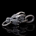 S925 Sterling Silver Blue Dragon Punk Pendant - Image 4