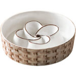 Ceramic Slow Feeder Dog Bowl Slow Feeder Dog Bowl For Medium Large Anti-Choking Slow Eating Dog Bowl Non Slip Dog Bowl Slow Feeder - Image 9